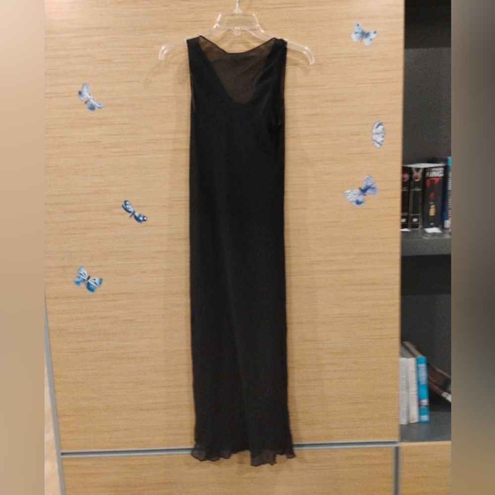 Banana Republic🍌 Shear Cover Over Spaghetti Strapped Black Dress